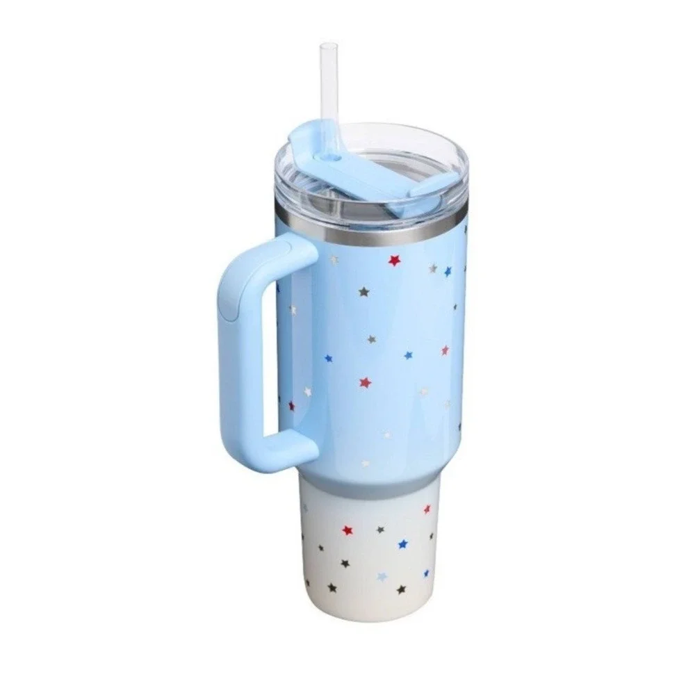 NEW Stanley 40oz Tumbler Ombre Starry Sparkle Target Stars Stripes Collection